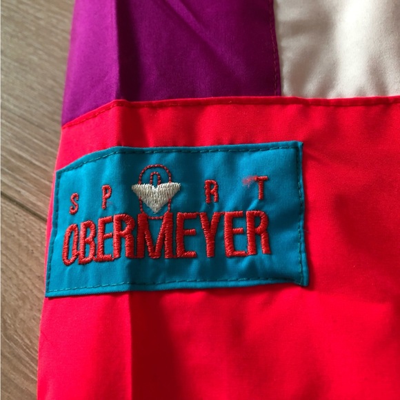 Vintage Obermeyer Sport Winter Ski Neon Jacket - Picture 6 of 11